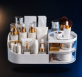 Luxury Large Makeup Organizer with Drawers - Elegant Cosmetic Storage Box for Vanity and Countertop